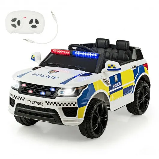 12V Kids Electric Bluetooth Ride On Car with Remote Control-White