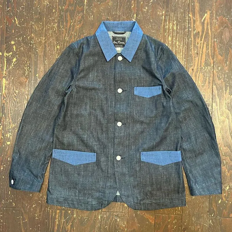 2tone Pinch Back Work Jacket