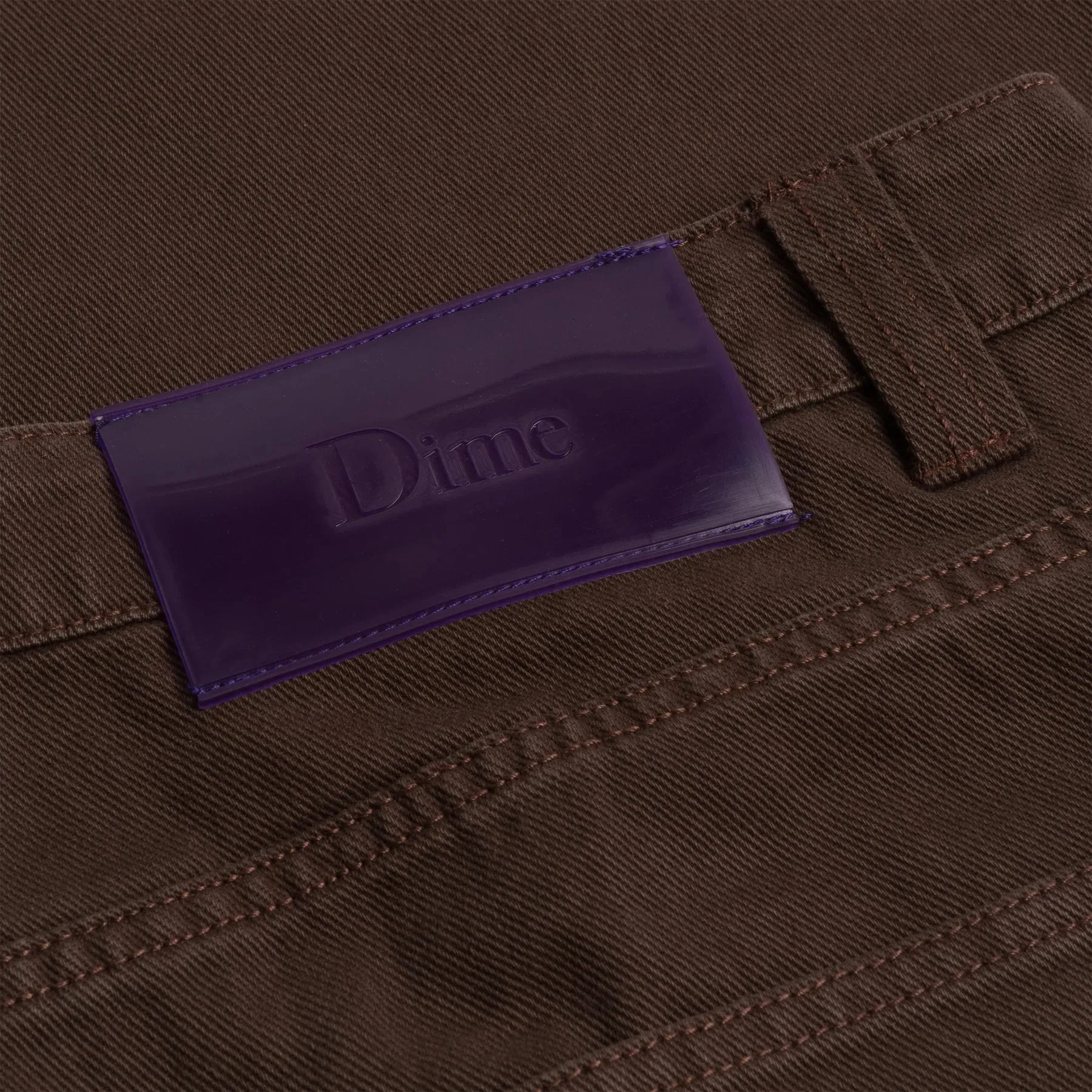 Dime Classic Baggy Denim Pants Brown