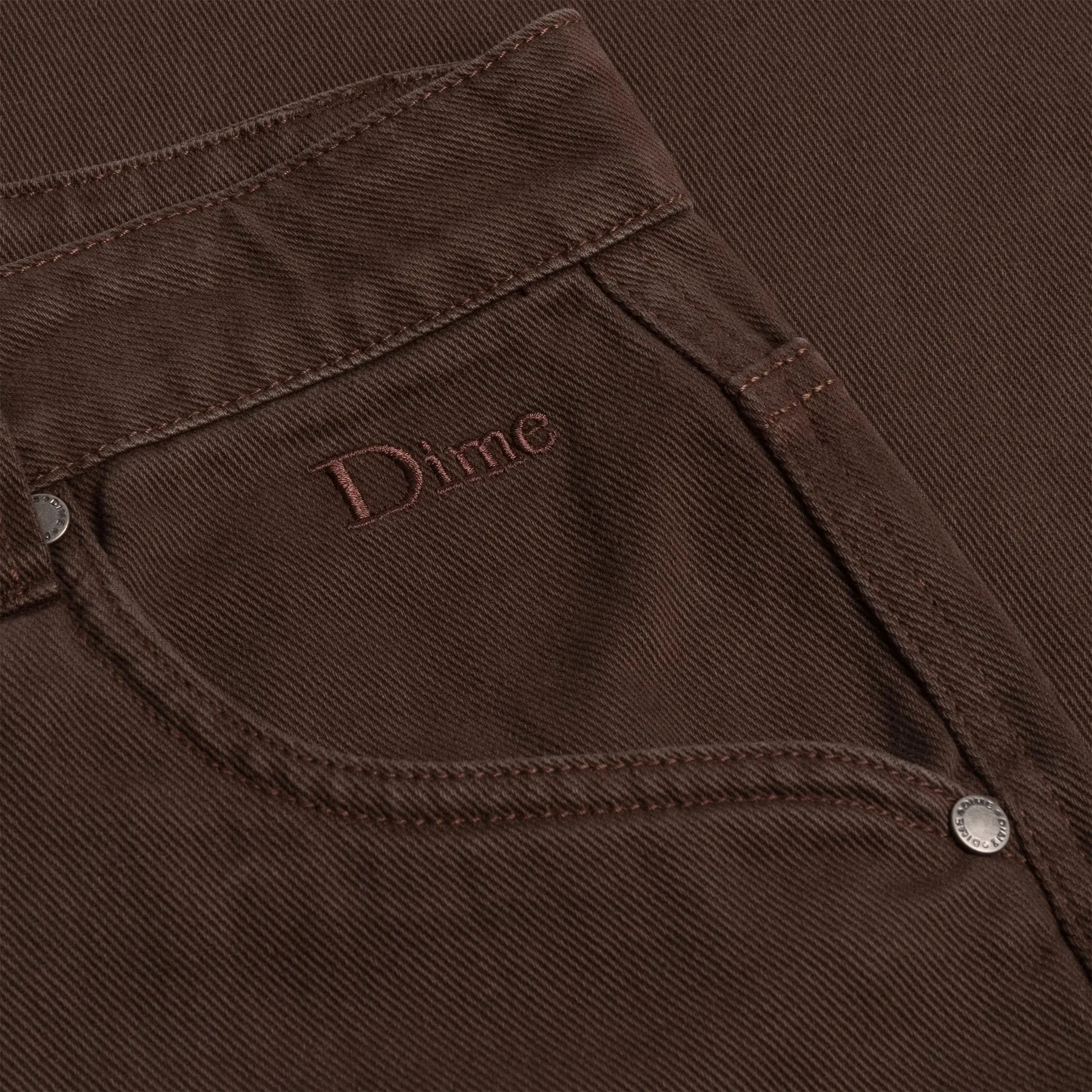 Dime Classic Baggy Denim Pants Brown