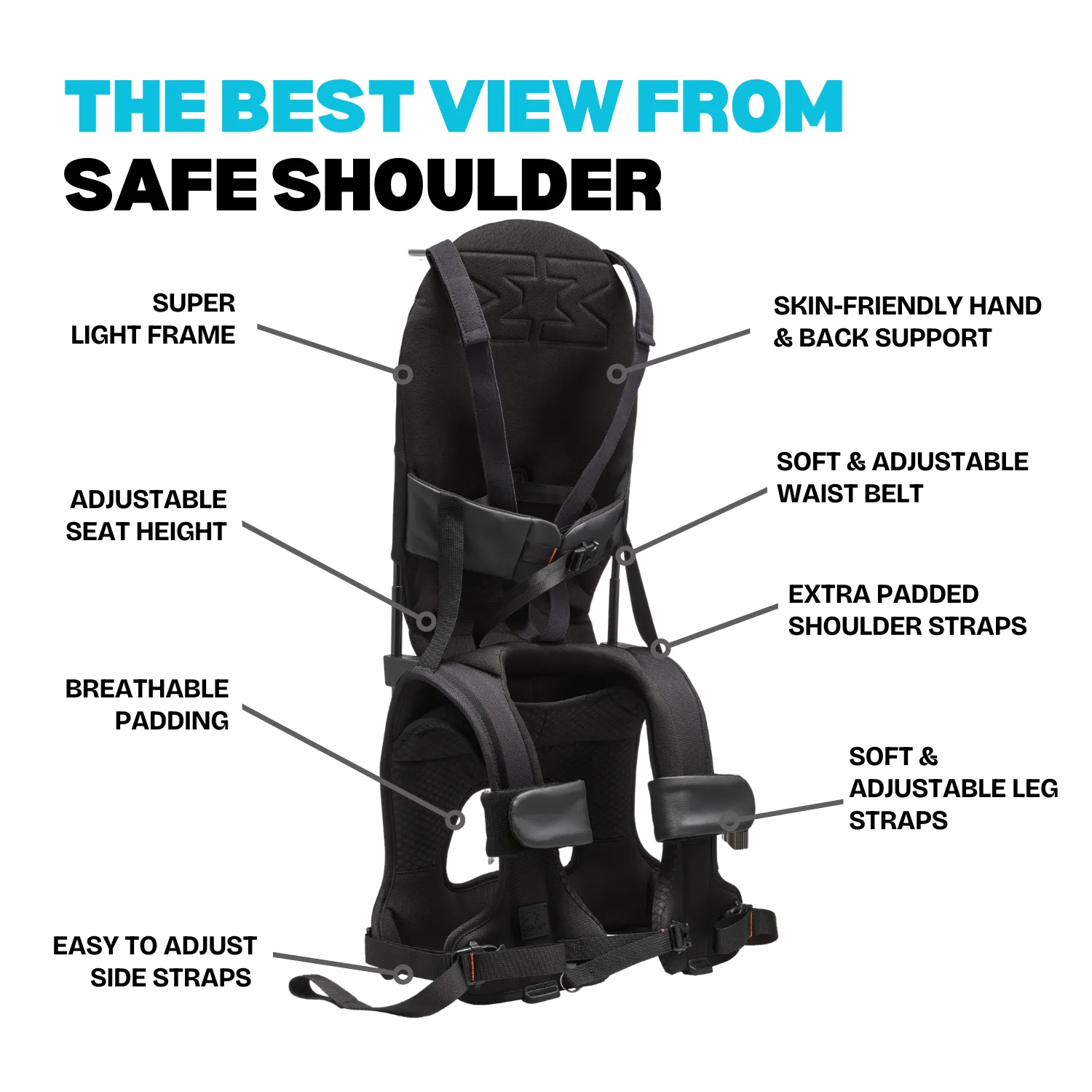 G5 Lightweight Child Shoulder Carrier Core Black