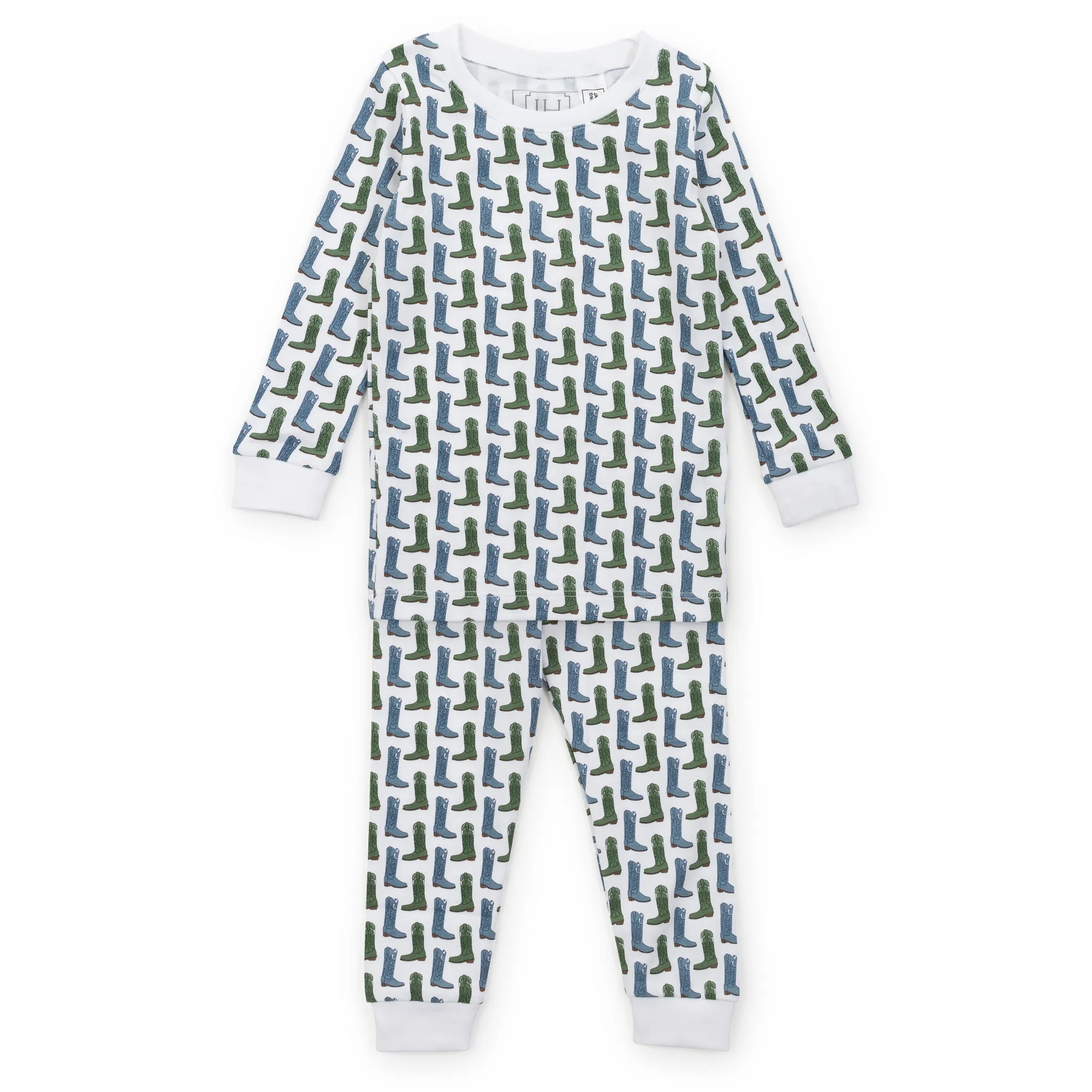 Grayson Pajama Set, Cowboy Boots