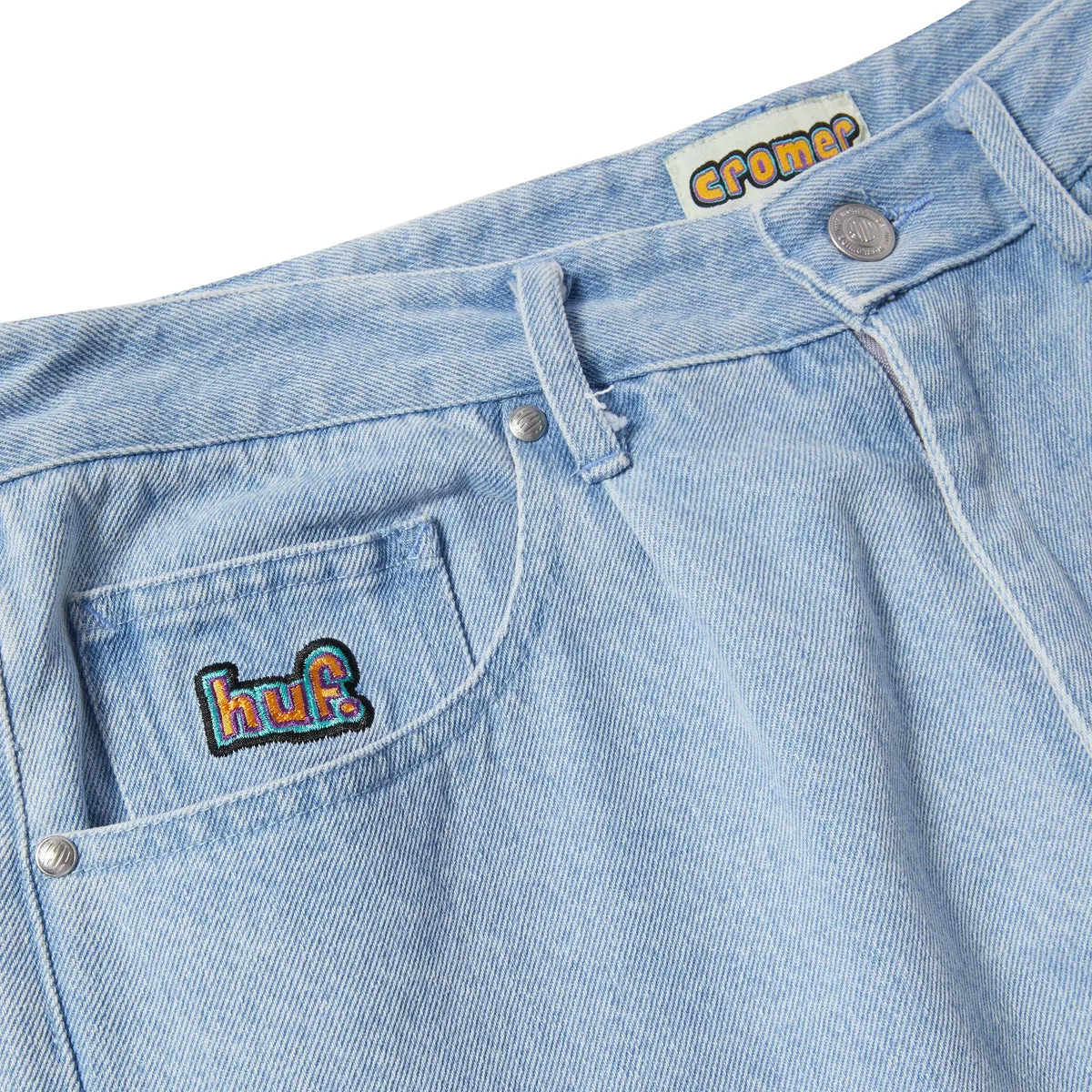 HUF CROMER SIGNATURE PANT LIGHT BLUE