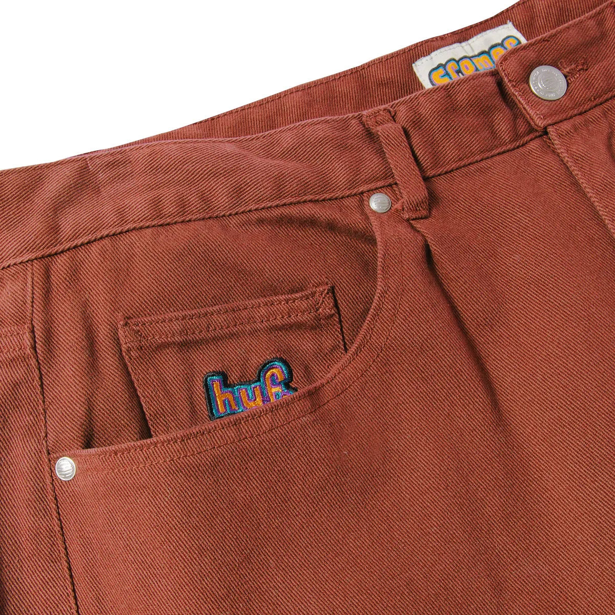 HUF CROMER SIGNATURE PANT WASHED BROWN