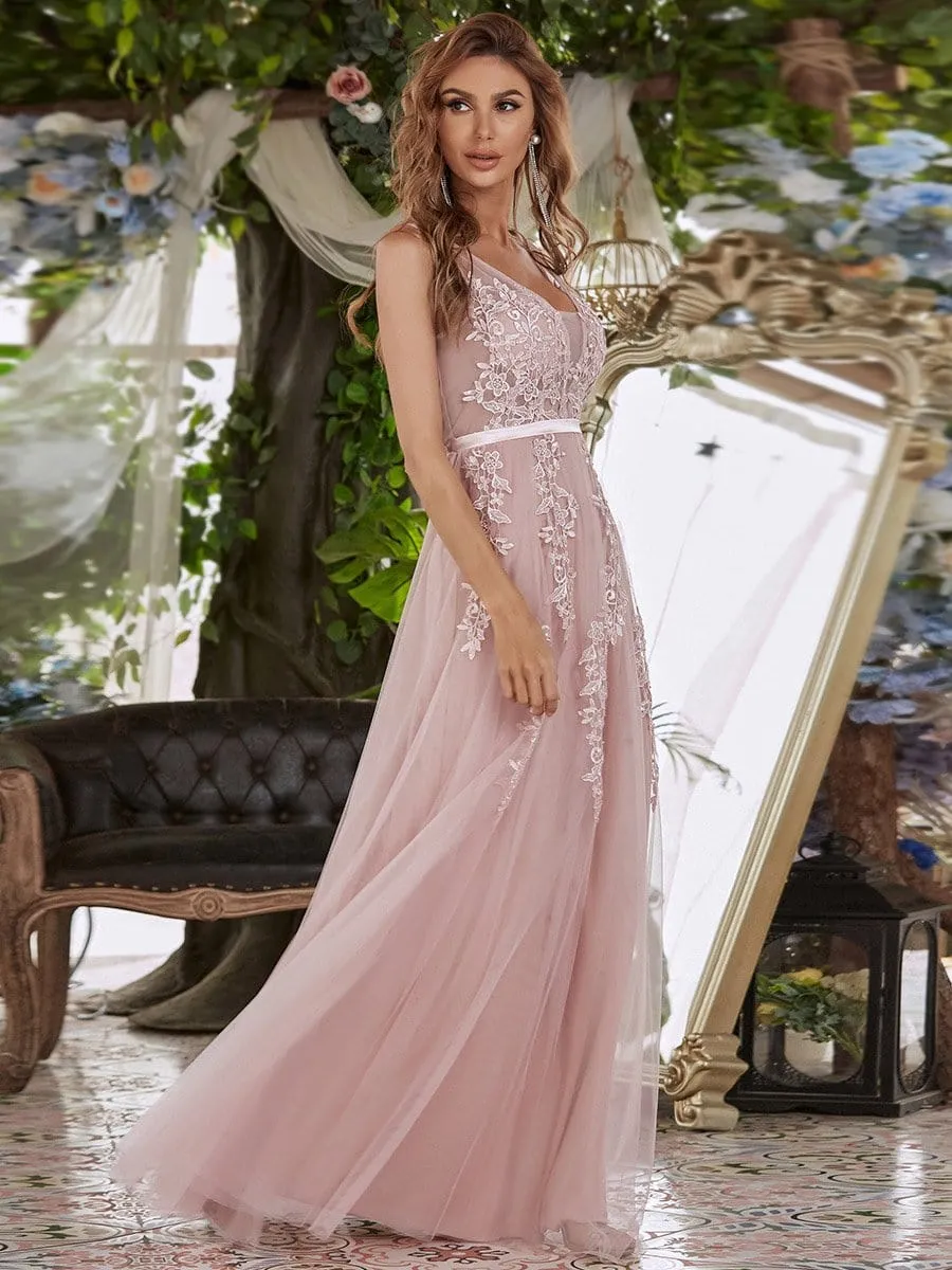 Maxi Long Elegant Ethereal Tulle Prom Dress