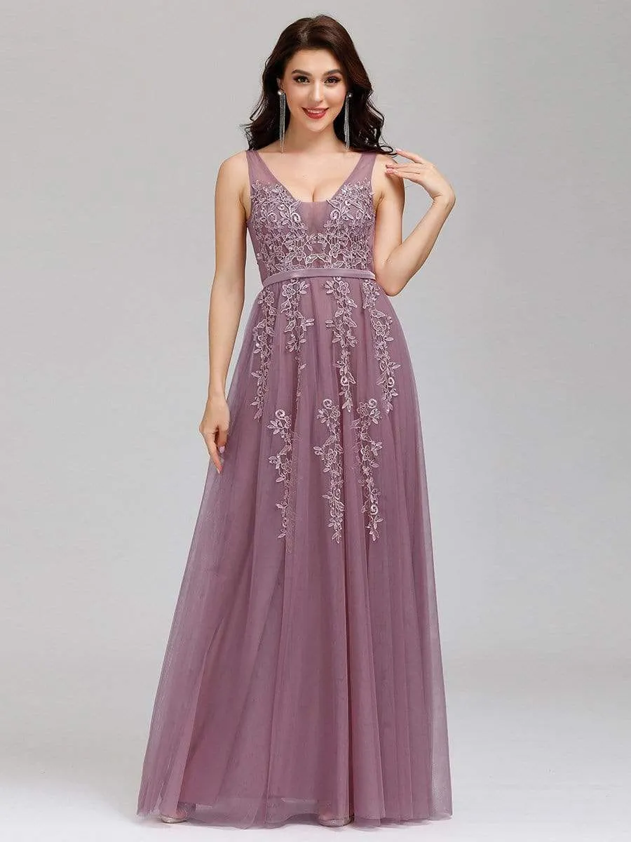 Maxi Long Elegant Ethereal Tulle Prom Dress