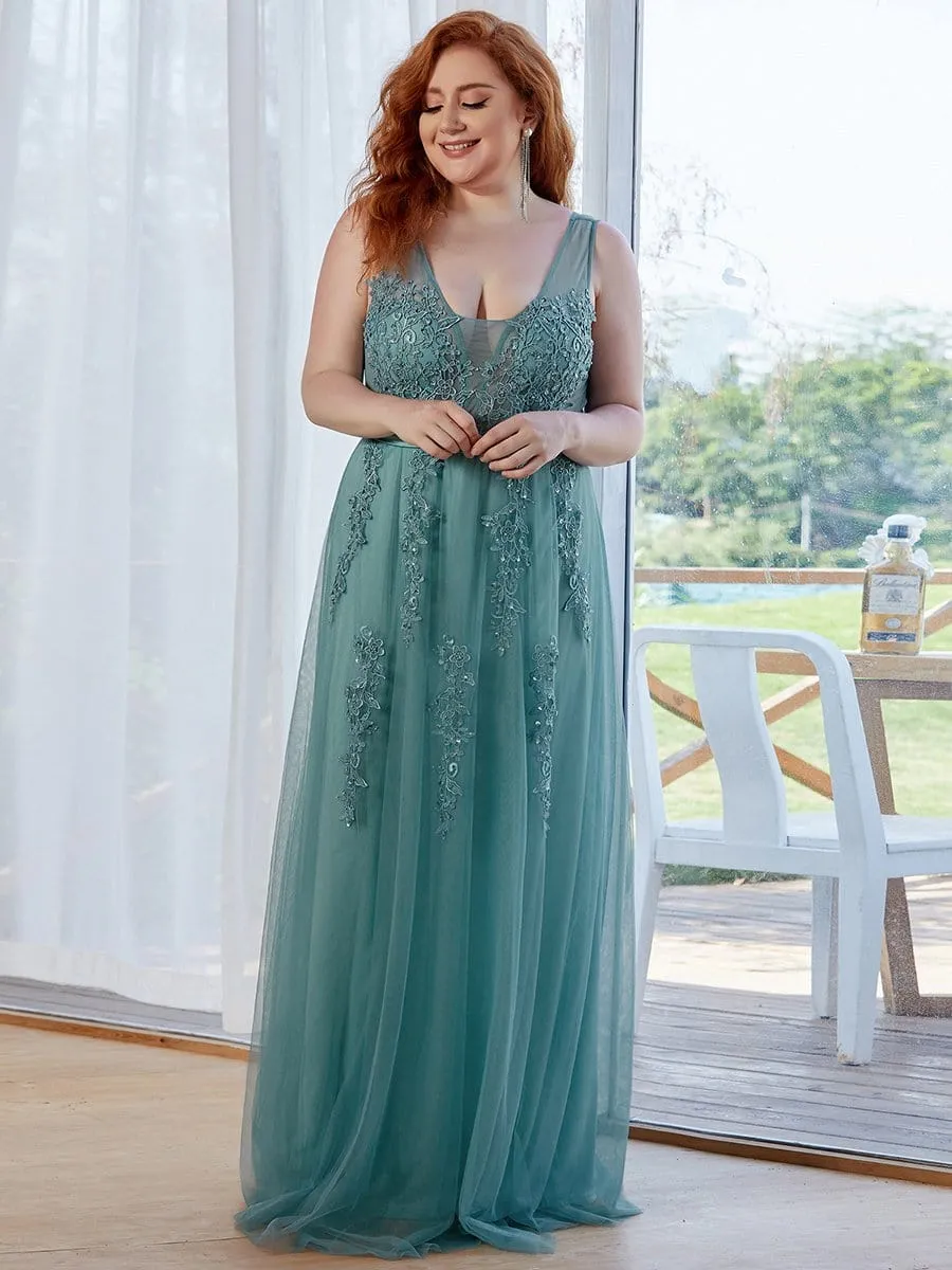 Maxi Long Elegant Ethereal Tulle Prom Dress