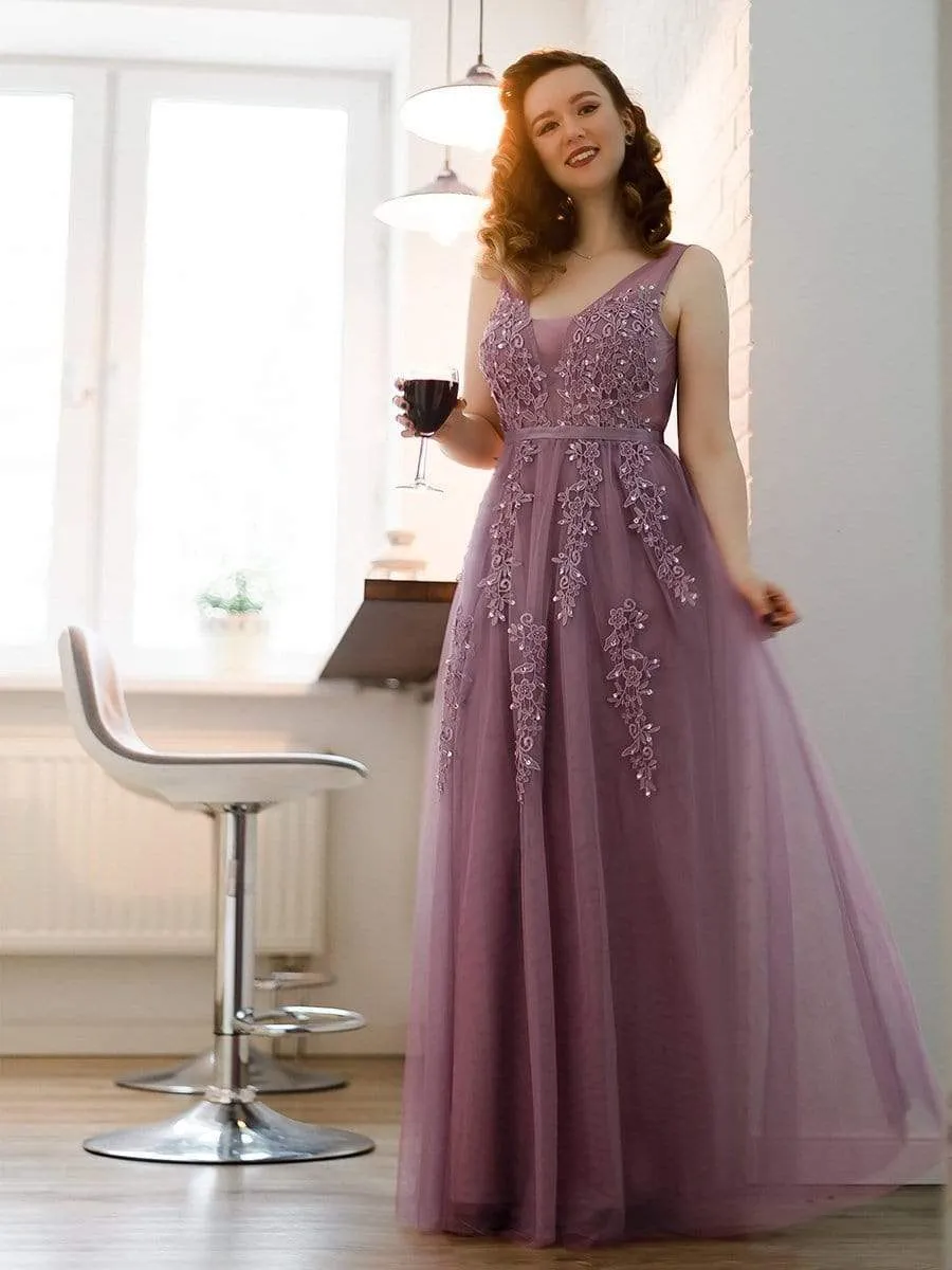 Maxi Long Elegant Ethereal Tulle Prom Dress