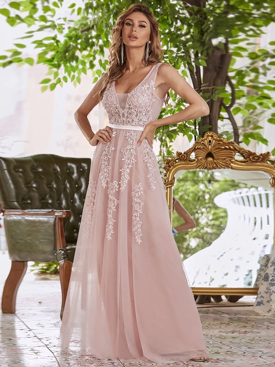 Maxi Long Elegant Ethereal Tulle Prom Dress