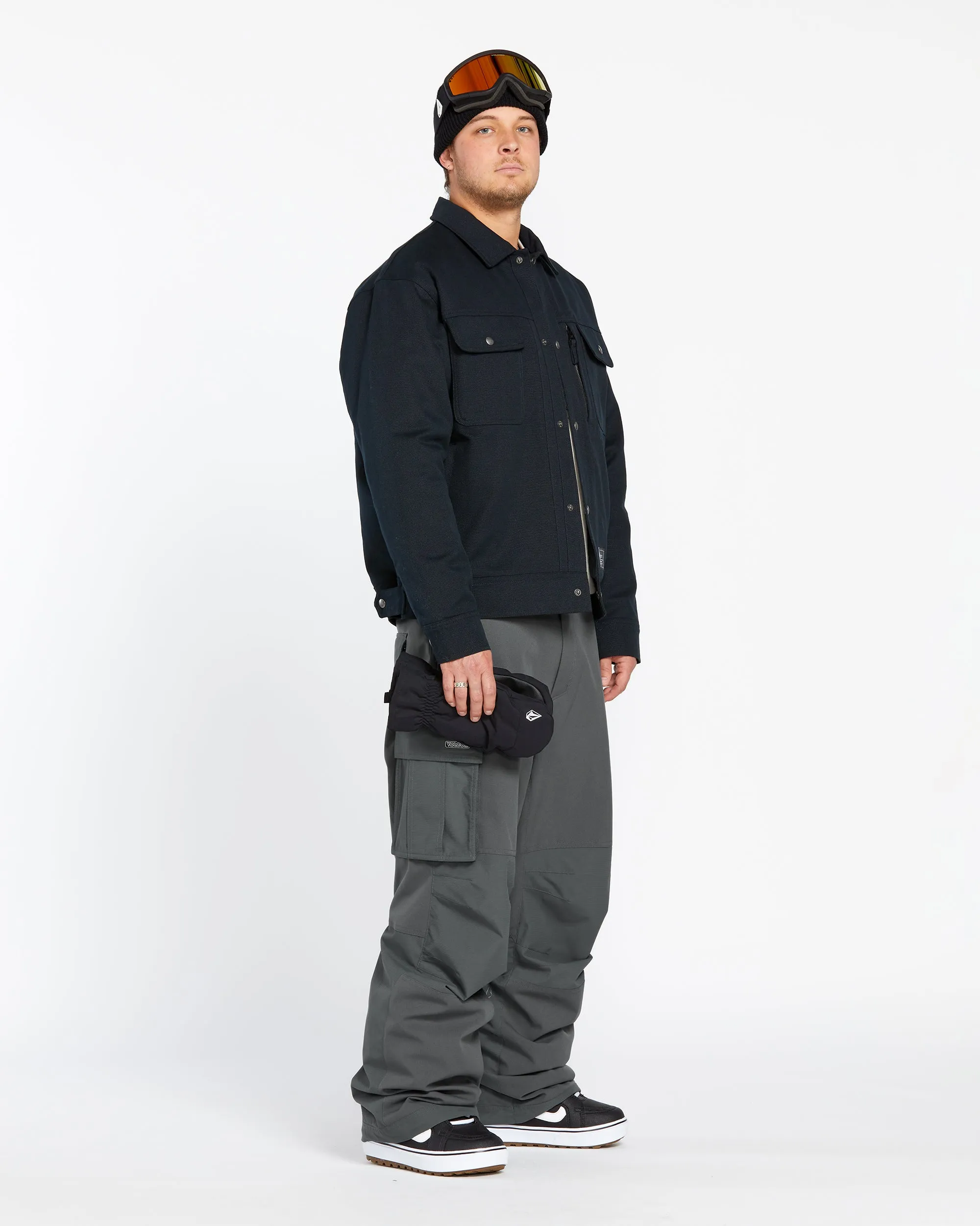 Mens Nwrk Baggy Pants - Charcoal