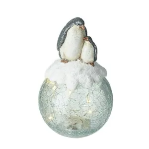 Parent and Child Penguin Light Globe