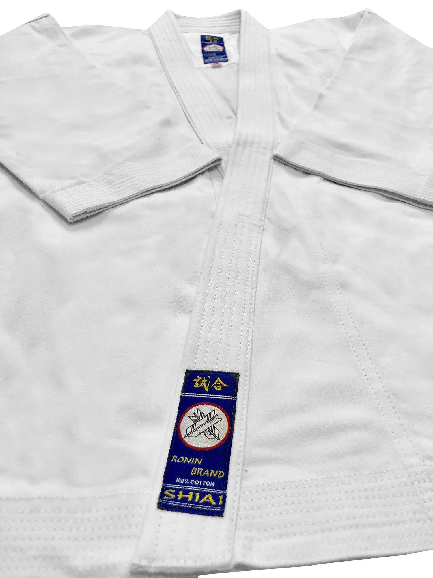 Ronin Brand Shiai Brushed Karate Gi -Blue Label - 11 oz.