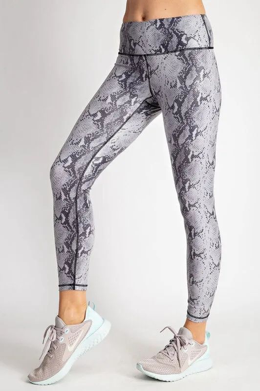 Snakeskin Print Leggings