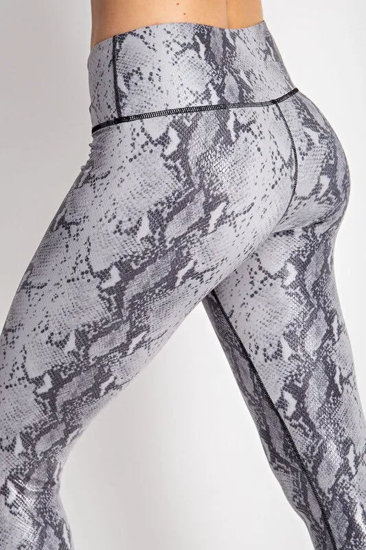 Snakeskin Print Leggings