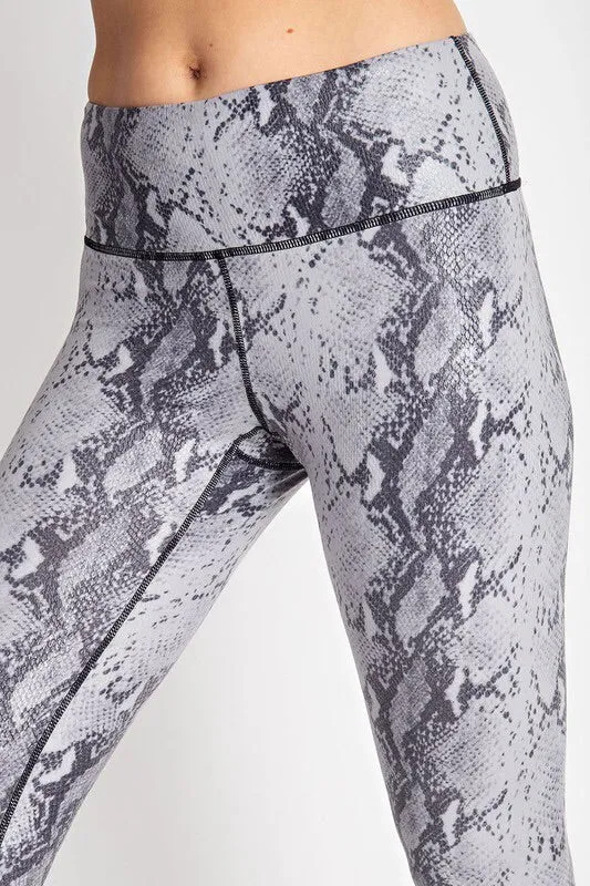 Snakeskin Print Leggings