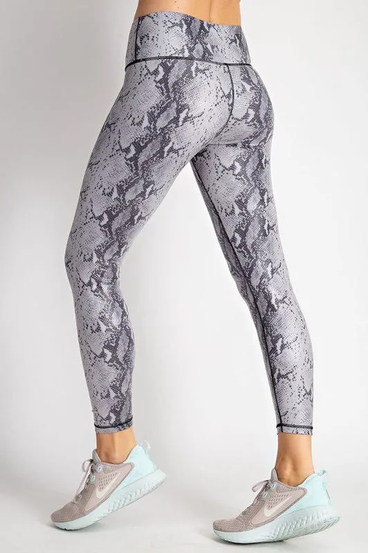 Snakeskin Print Leggings