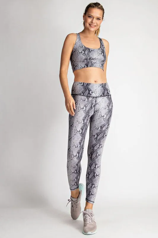 Snakeskin Print Leggings