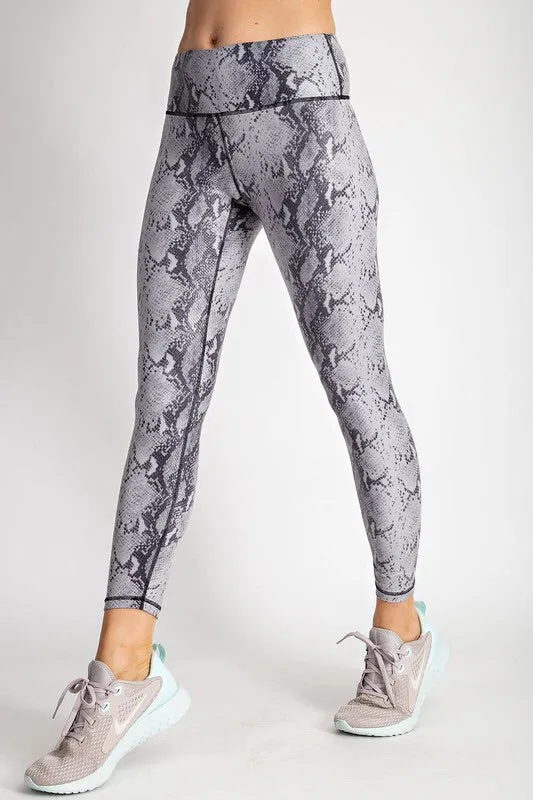 Snakeskin Print Leggings