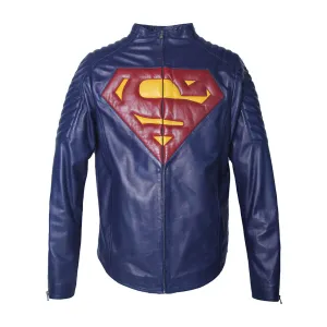 Superman Character Real Leather Jacket