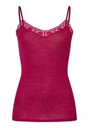 Woolen Lace Camisole | Intense Garnet 70970-2406